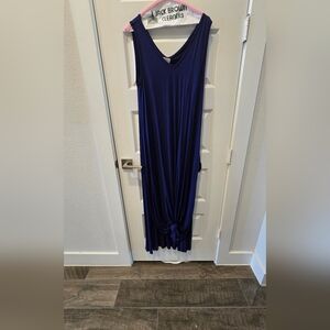 Elegant Navy Blue Maxi Dress